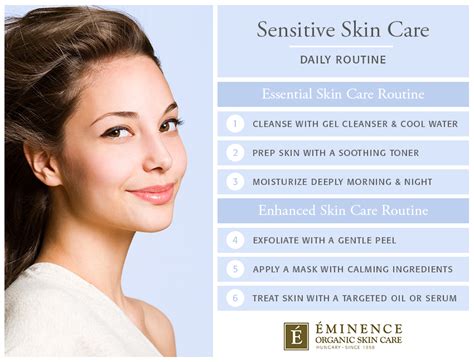 skin care routine  sensitive skin eminence organic skin care