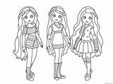 Doll American Girl Coloring4free 2021 Coloring Printable Pages Girls Wishers Wellie sketch template