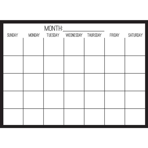 exceptional monthly calendar dry erase printable calendars