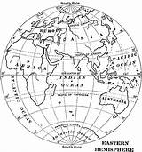 Hemisphere Eastern Map Outline Globe Coloring Southern Western Pages Template Earth Maps Tumblr Usf Etc Edu Europe Sketch 1909 Corner sketch template