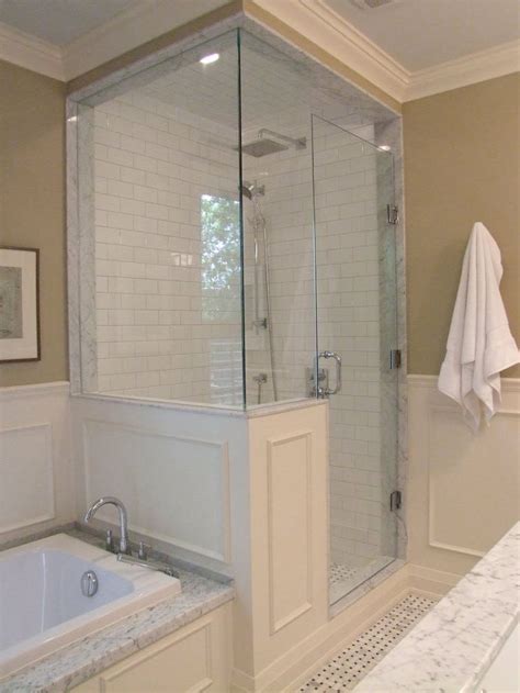 Create A Luxurious Bathroom Oasis With A Stunning Half Wall Shower Glass
