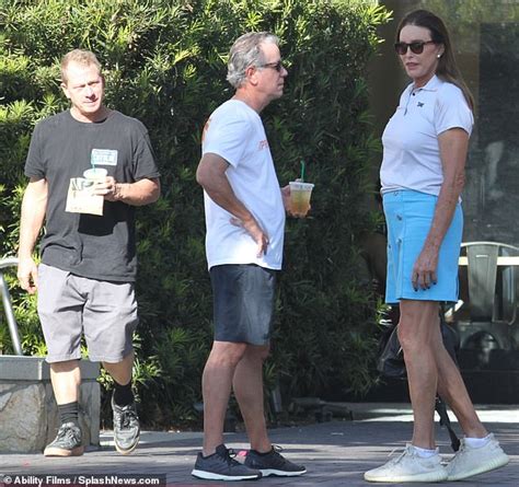 Caitlyn Jenner 70 Flashes Athletic Legs In Sky Blue Miniskirt Amid I