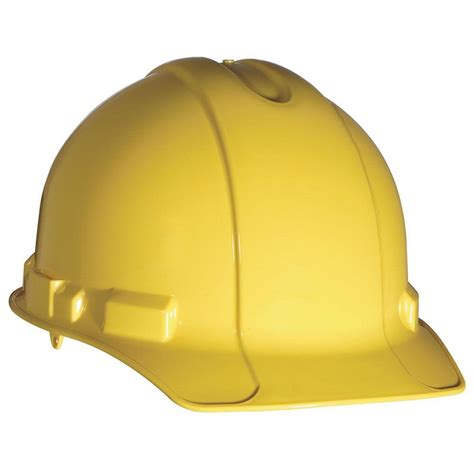 3m Yellow Non Vented Hard Hat With Pin Lock Adjustment