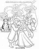 Coloring Pages Wedding Disney Princess Aladdin Printable Party Couples Color Cana Jasmine Cinderella Wishes Bubakids Pocahontas Print Crazy Kids Getcolorings sketch template