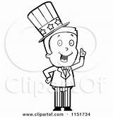 Boy Suit Uncle Character Sam Clipart Cartoon Patriotic Vector Cory Thoman Outlined Coloring Small 2021 sketch template
