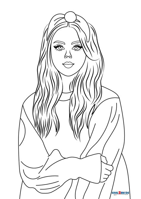 printable pretty girl coloring pages  kids