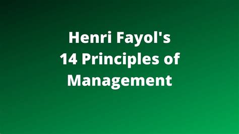 henri fayols  principles  management  easy