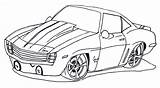 Camaro Chevelle sketch template