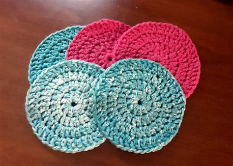 crazy crochetin mama pattern quick  easy crochet circular coaster