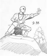 Shaolin Monk Shi Ling Avary sketch template