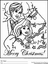 Barbie Christmas Coloring Pages Ken Colouring Printable Kids Sheets Choose Board Print sketch template