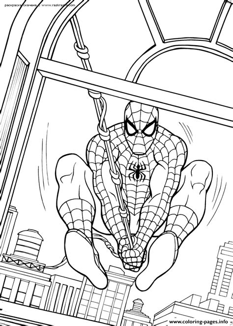 spiderman  preschoolca coloring page printable