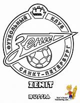 Soccer Pages Football Coloring Colouring Logo Printouts Printable Uefa Zenit Futbol Russian Russia Madrid Real Print Off Yescoloring Romanian Scottish sketch template