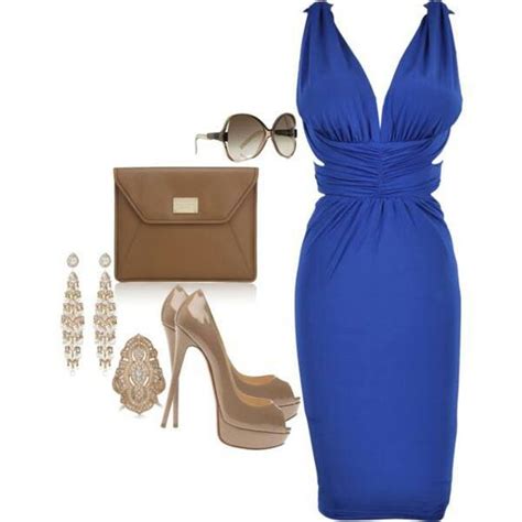 how to accessorize a blue dress cocktail dresses pinterest sexy