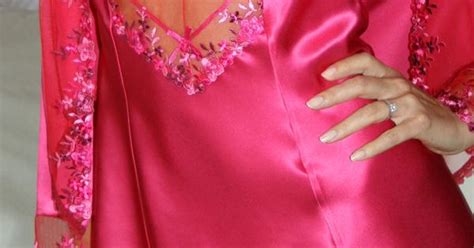 diki caprice this chemise is made from the finest fuchsia silk trimmed with the most intricate