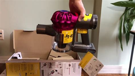 dyson  motorhead cordless vacuum unboxing  included parts youtube