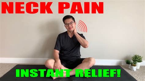 neck pain instant relief youtube