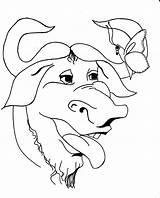 Gnu Coloring Pages Animal Color Laughing Designlooter Print Back Adrienne 54kb sketch template