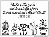 Coloring Peter Pages Grow Bible Jesus Kids Grace Spring 18 Verse Christ Knowledge Lord Mycupoverflows Johnson Lessons Crafts Verses sketch template