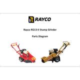 rayco rg  ii stump grinder spare parts page  tracmaster
