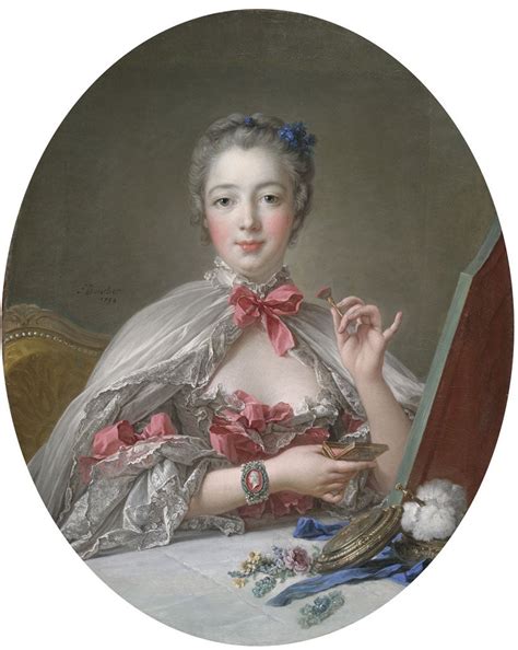 great works madame de pompadour at her toilette 1750 c1760 81 2cm x