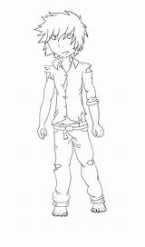 Wolf Boy Anime Pages Coloring Deviantart Template Stats Girl Downloads sketch template