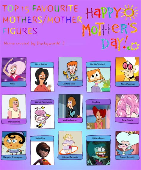 my top 15 favorite mothers mother figures by toongirl18 on deviantart