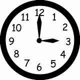 Clock Outline Clipart Hands Library sketch template