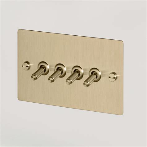 brass toggle light switch  toggle   solid knurled brass