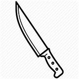Knife Chef Drawing Kitchen Icon Chopper Outline Cutlery Tableware Clipartmag Getdrawings Iconfinder sketch template