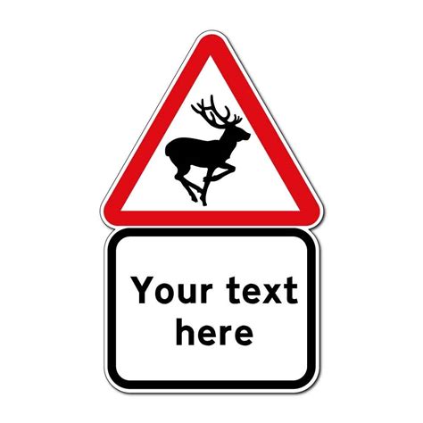 jaf graphics deer  road sign