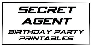 redfly creations secret agent birthday party  printables