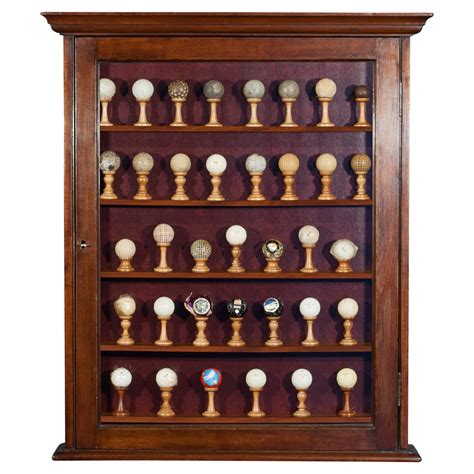 antique golf ball collection     cabinet  stdibs