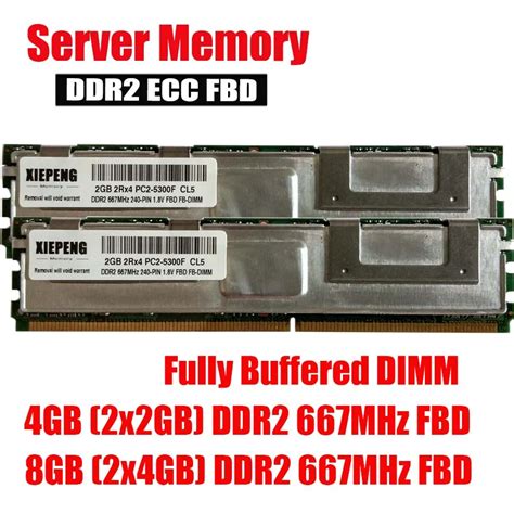 samsung ddr2 4gb 8gb 800mhz server memory pc2 6400f ecc fbd fb dimm