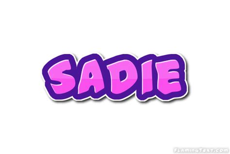 Sadie Лого Бесплатный инструмент для дизайна имени от Flaming Text