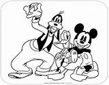 Mickey Coloring Friends Classic Pages Donald Disneyclips Goofy sketch template