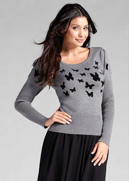 butterfly print knit jumper cute knit  bonprix fashion outfits fashion clothes