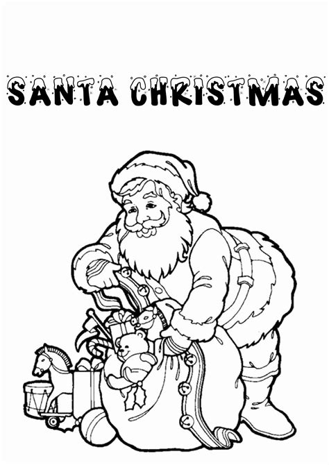santa christmas coloring pages inspirational coloring book outstanding