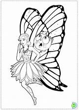 Fairy Princess Coloring Barbie Mariposa Dinokids Print Close sketch template
