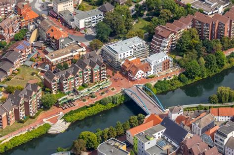 luftbild luenen baustelle wohngebiet einer mehrfamilienhaussiedlung