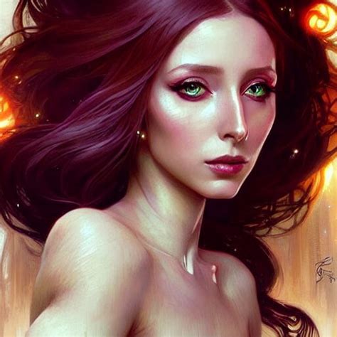 Lexica Elcin Sangu As A Fantasy Magic Woman Portrait Sci Fi Amber