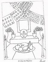 Muertos Ofrenda Ofrendas Escanear0003 sketch template