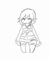 Frisk Undertale sketch template