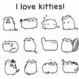 Coloring Pusheen Pages Sheets Book Cat Printable Print Chat Unicorn sketch template