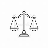 Justice Scales Outline Profilo Bilancia Icona Giustizia sketch template