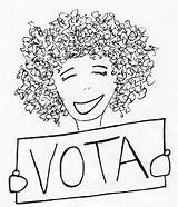 Derecho Voto Pintando Votar Aprendamos Disfrutenlos Síguenos sketch template
