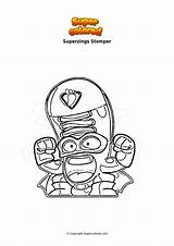 Superzings Stomper Supercolored sketch template