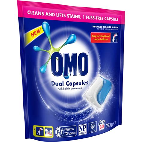 omo dual capsules active  pack woolworths