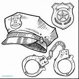Police Badge Drawing Coloring Badges Pages Getdrawings sketch template