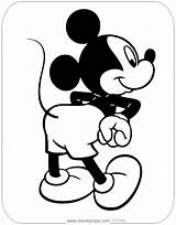 Mickey Mouse Back Coloring Pages Disneyclips Misc sketch template